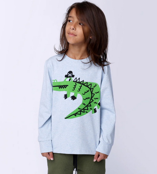 Pourquoi le Tee-shirt Minti Captain Croc - Sky Marle Est Essentiel pour un Look Unique