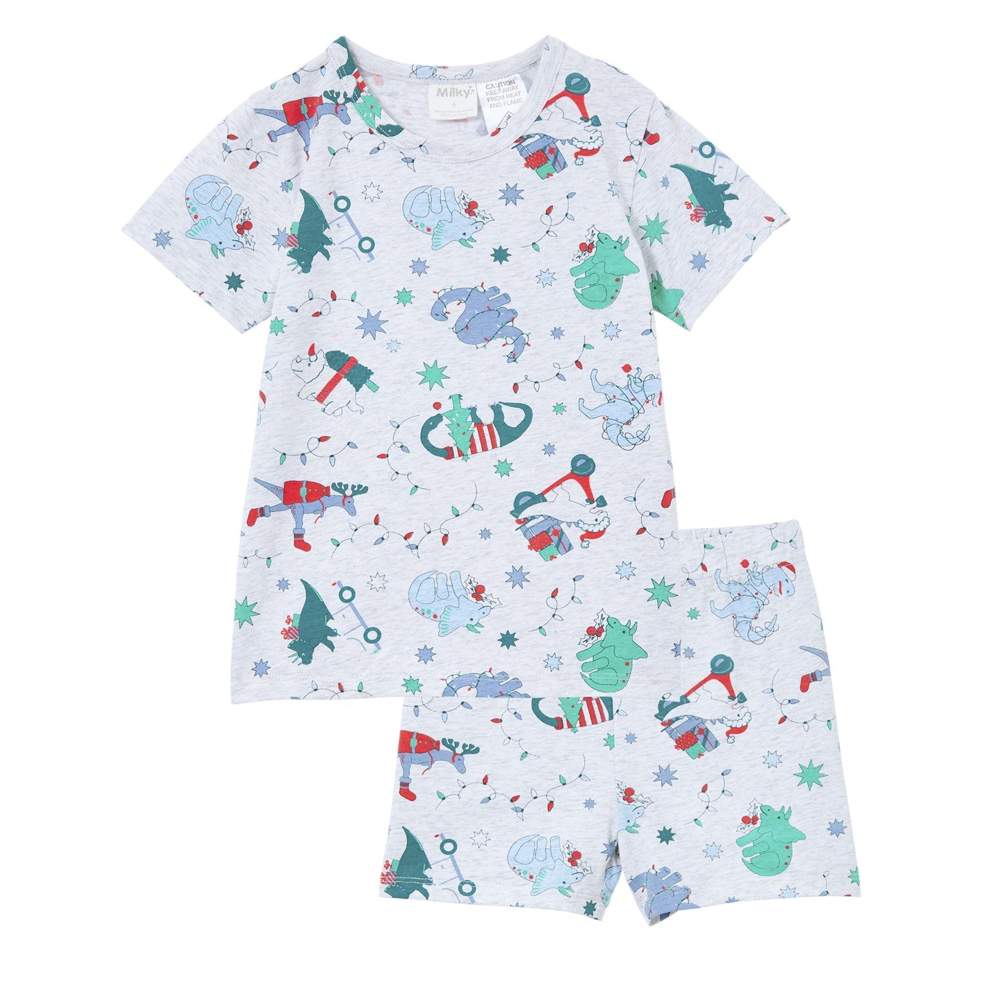 Milky Christmas Pyjamas - Silver Marle