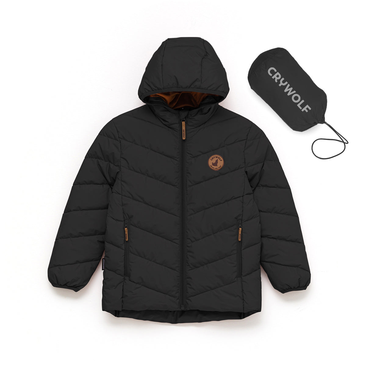 Crywolf Eco Puffer - Black