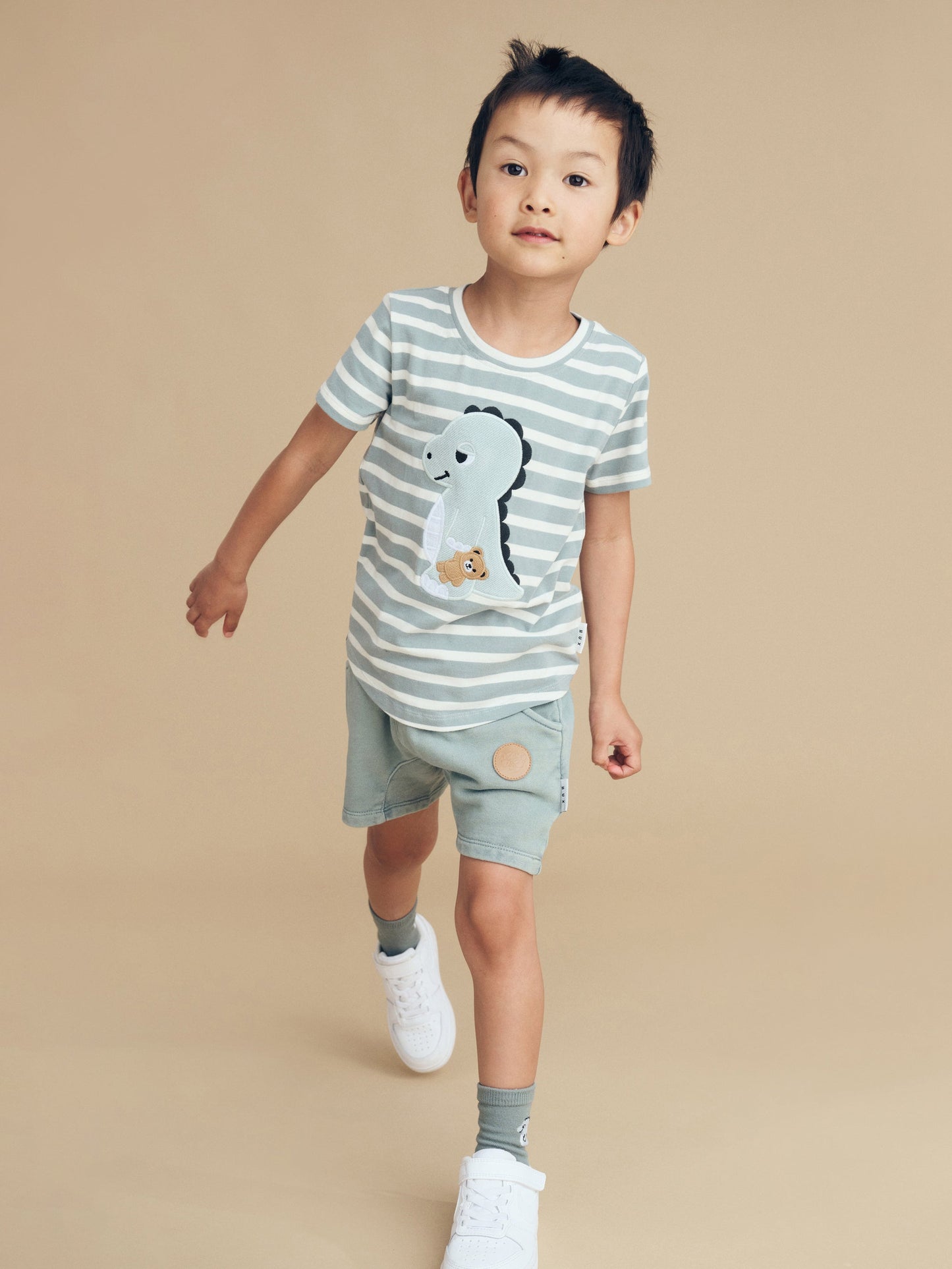 Huxbaby Dino Stripe T-Shirt