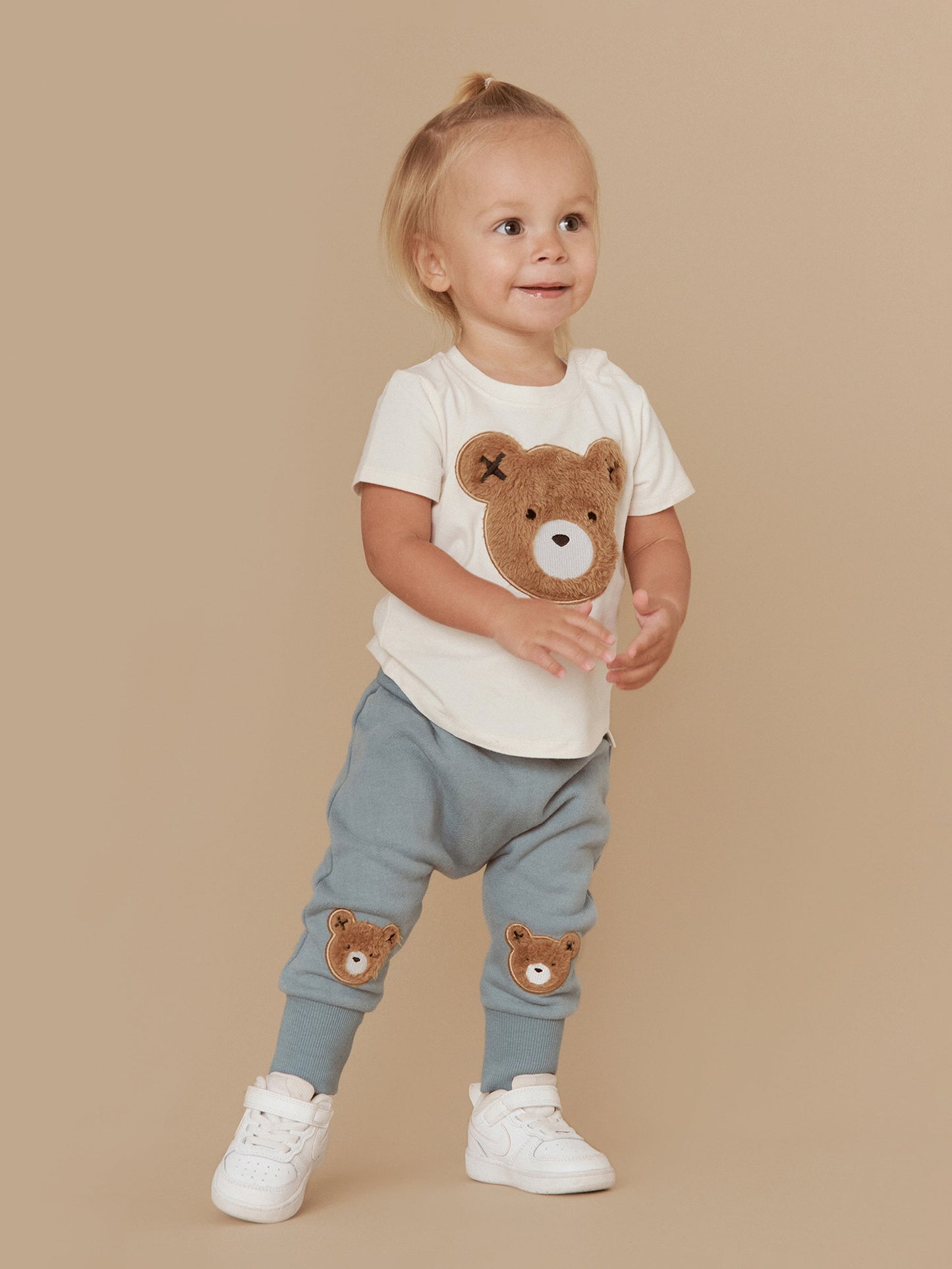 Huxbaby Furry Huxbear Knee Drop Crotch Pant - Teal