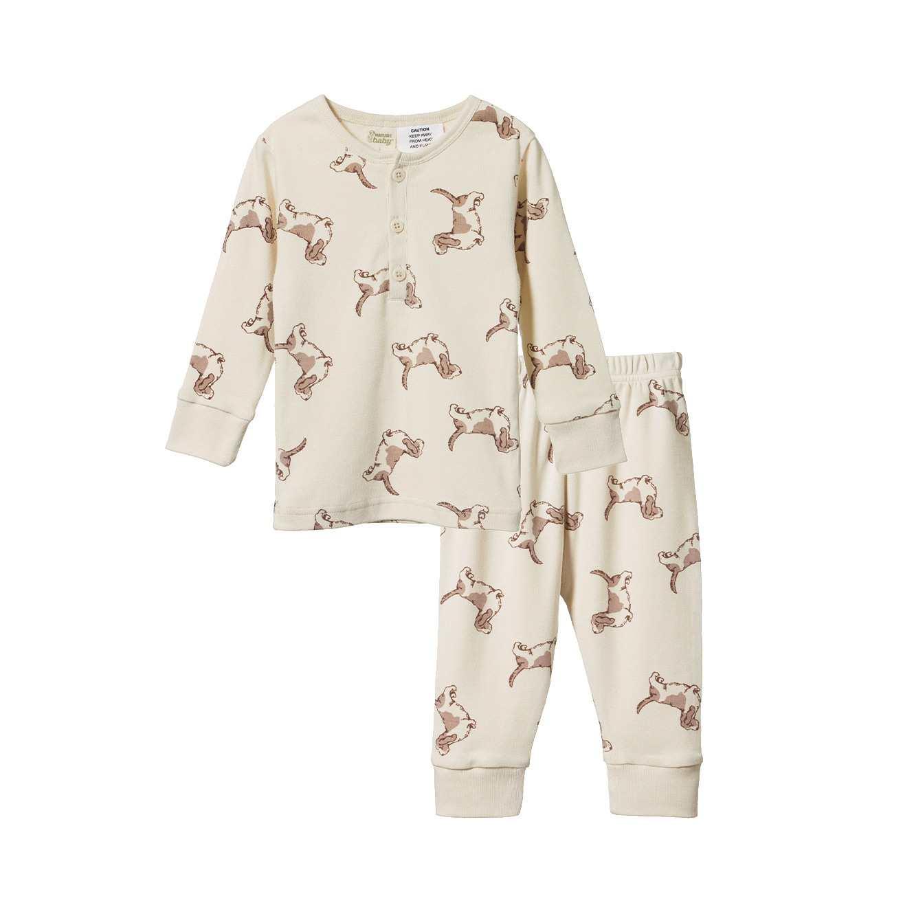 Nature Baby Long Sleeve Pyjamas - Happy Hounds Print