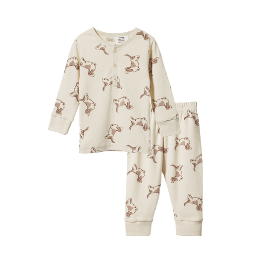 Nature Baby Long Sleeve Pyjamas - Happy Hounds Print