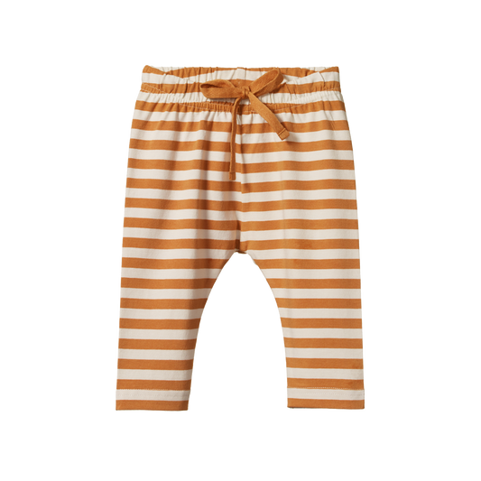 Nature Baby Sunday Pants - Straw Sea Stripe