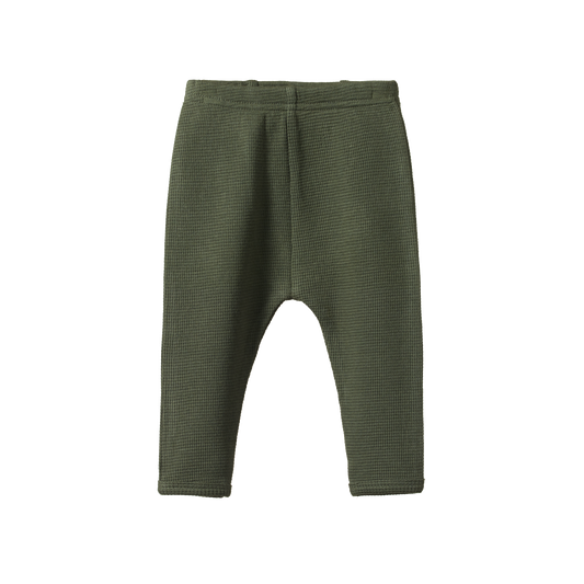 Nature Baby Selby Waffle Pants - Thyme