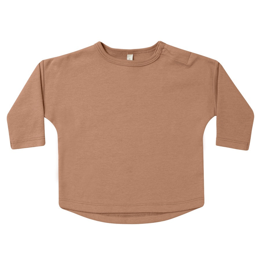 Quincy Mae Long Sleeve Tee | Clay