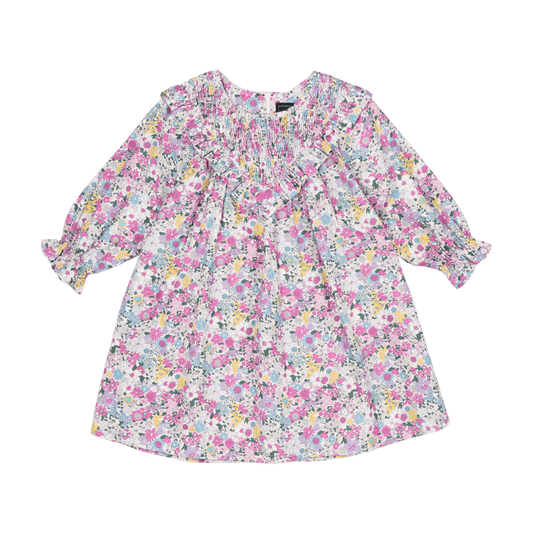 Rock Your Baby Pink Floral Shirred Dress