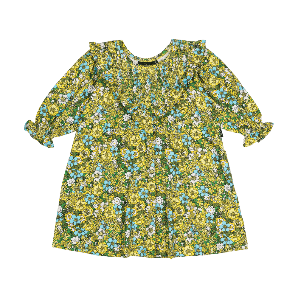 Rock Your Baby Yellow Ditsy Floral Dress