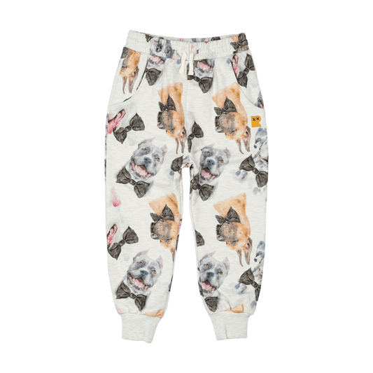 Rock Your Baby Black Tie Pups Trackies